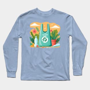 No More Plastic Bag (4) Long Sleeve T-Shirt